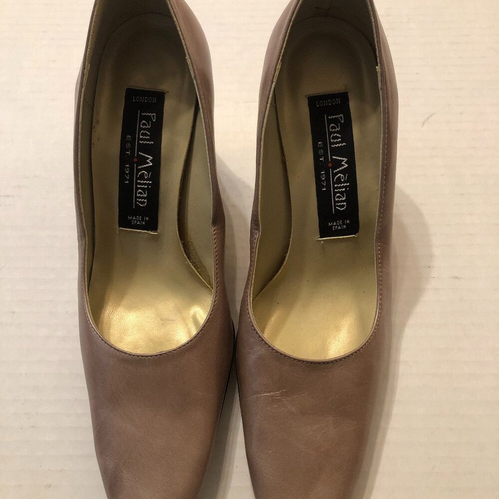 Paul Melian women's leather heel shoes  size: 5 1/2B    made in Spain